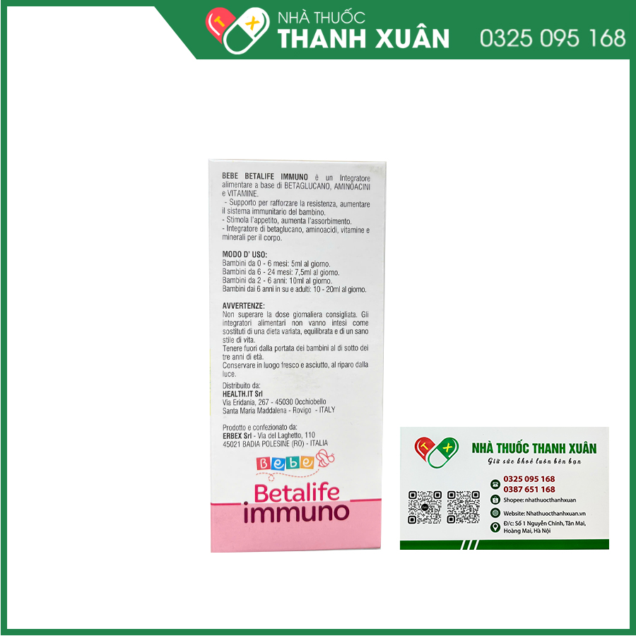 Betalife Immuno giúp hỗ trợ tăng cường sức đề kháng, hỗ trợ ăn ngon